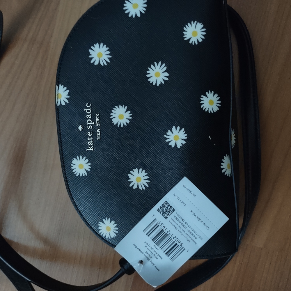 Kate Spade Black Daisy Crossbody Bag